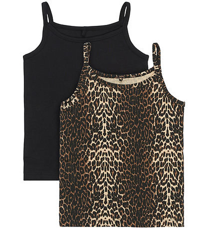 The New Unterhemden - 2er-Pack - Black Beauty/Leopard