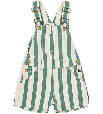 The New Siblings Overalls - TnstNewman - Bottle Green Striped