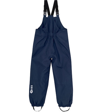 Color Kids Shell pants w. Suspenders - Total Eclipse