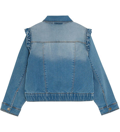 Minymo Jeansjacke m. Stickerei - Blue Nebel