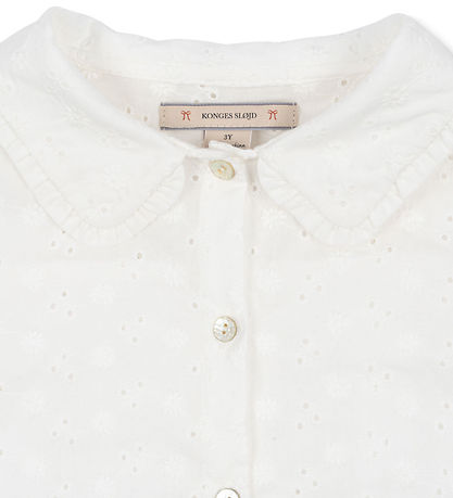 Konges Sløjd Skyrta - Lacey - Optic White
