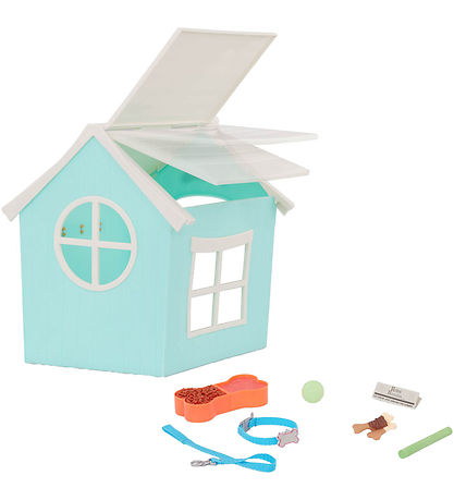 Our Generation Dog house w. Dog