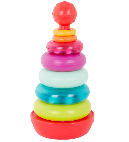B. toys Stacking Blocks - Rainbow Rings - 9 Parts