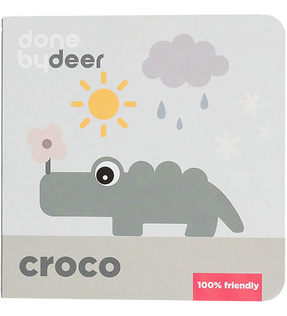 Done by Deer Cardboard book - Croco - Color mix