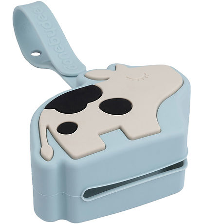 Done by Deer Silicone Pacifier holder - Dotti Blue