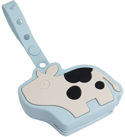 Done by Deer Silicone Pacifier holder - Dotti Blue