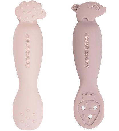 Done by Deer Learning spoon Set - Tiny Farm - Powder