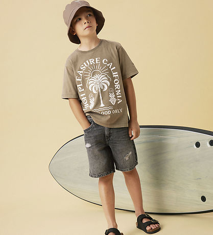 Name It Shorts - NkmSilas - Dark Grey Denim
