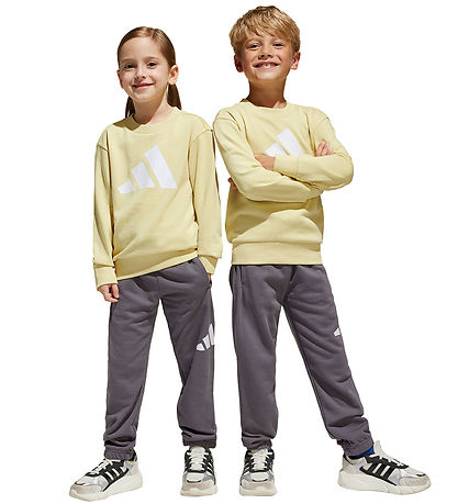 adidas Performance Sweat Set - Powder Yellow/White