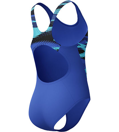 Speedo Zwempak - HyperBoom SPlice Muscleback - Blauw m. Print