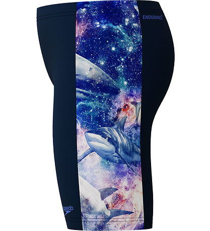 Speedo Zwemslips - Digitale paneelstoring - Navy m. Sharks