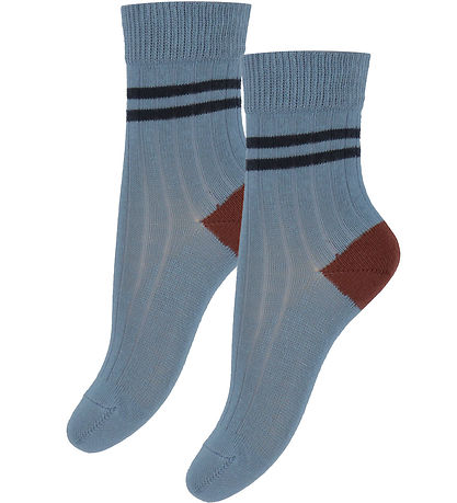 FUB Socken - 2er-Pack - Rib - Gewaschen Indigo