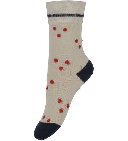 FUB Socken - 2er-Pack - Dot - Ecru