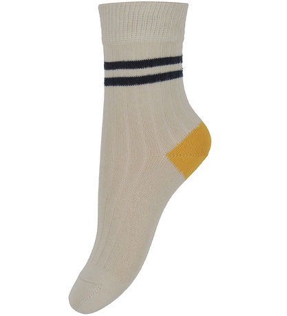 FUB Socken - 2er-Pack - Rib - Ecru