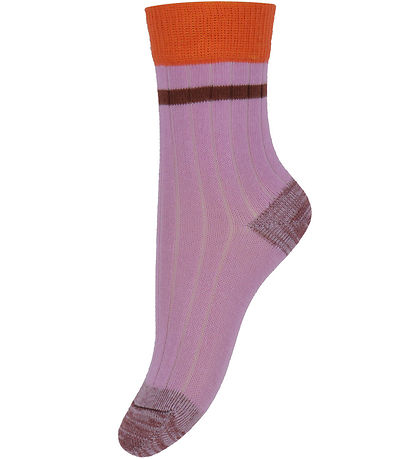 FUB Socken - 2er-Pack - Rib - Orchid