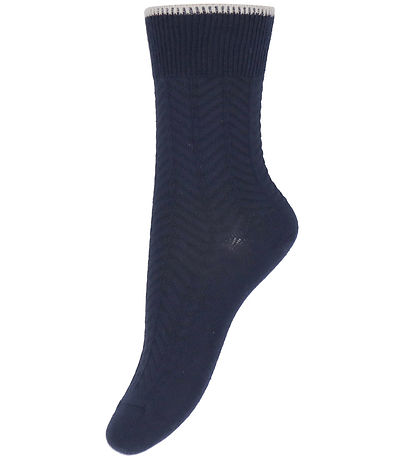 FUB Socken - 2er-Pack - Fischgrätmuster - Dark Navy