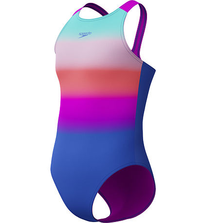 Speedo Sundföt - Prentað Pulseback - Blátt M. Rendur