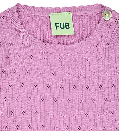 FUB Samfella c/o - Rib - Pointelle - Orchid