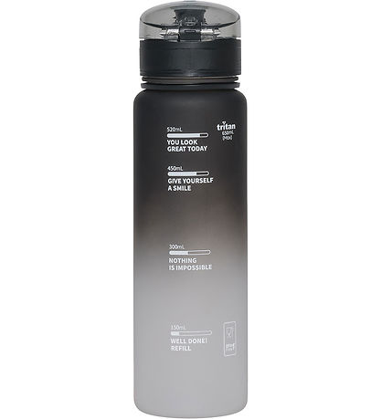 Beckmann Water Bottle - 650 mL - Black Gradient