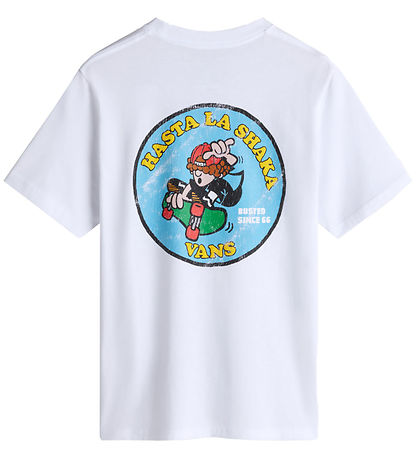 Vans Stuttermabolur - Hasta La Shaka - Hvítur