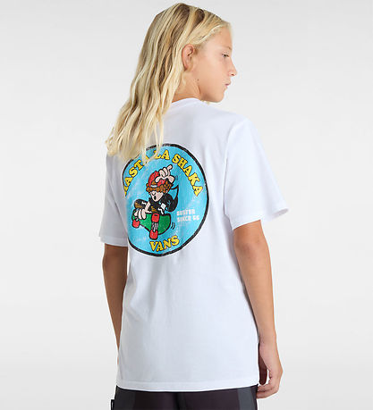 Vans Stuttermabolur - Hasta La Shaka - Hvítur