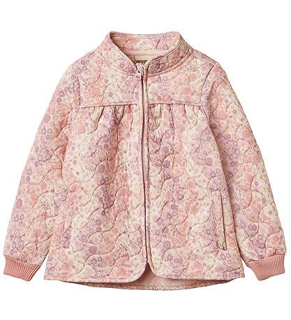 Wheat Thermo Jacket - Thilde - Lilac Flower Rainbow