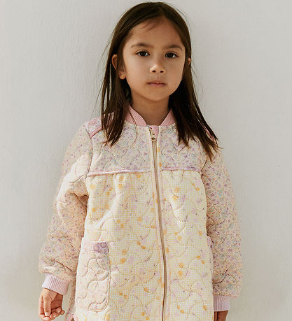 Wheat Thermo Jacket - Liv - Pansies