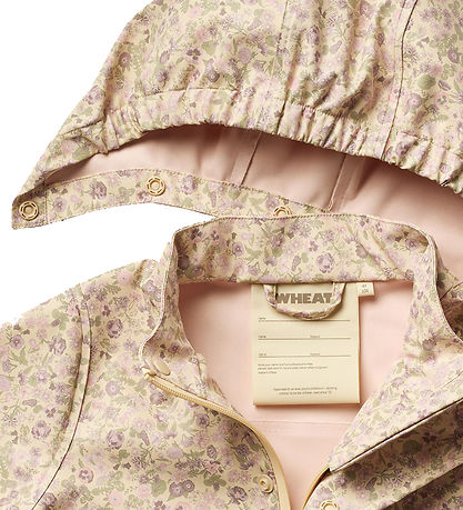 Wheat Rain Jacket - PU - Ollo - Rose Flower Field