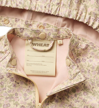 Wheat Rainsuit - PU - Mika - Rose Flower Field