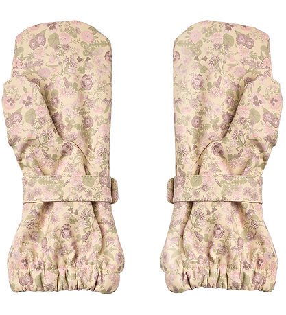 Wheat Fäustlinge m. Fleece - PU - Rily - Rose Flower Field