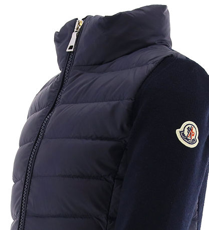 Moncler Cardigan - Wool/Down - Navy