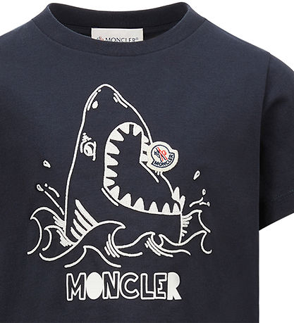 Moncler T-shirt - Navy w. Shark