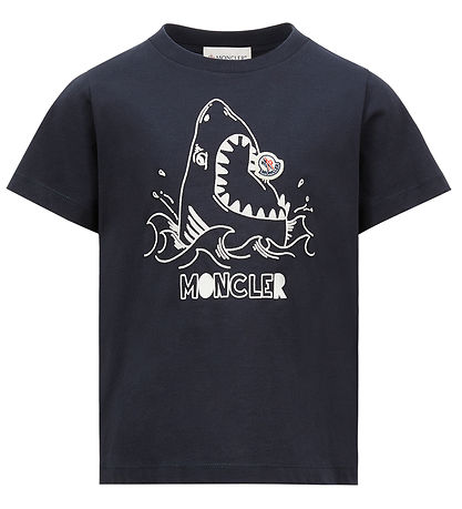 Moncler T-shirt - Navy w. Shark
