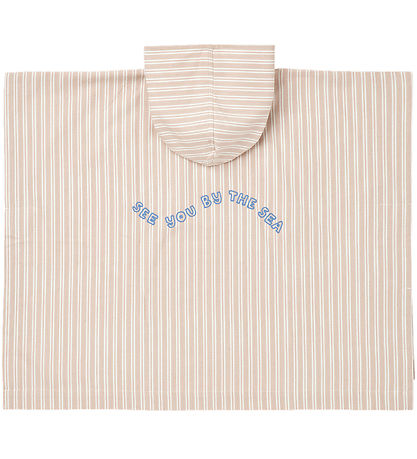 Liewood Handklæða ponsjó - Kaiden - Sorbet Rose/Creme De La Crem