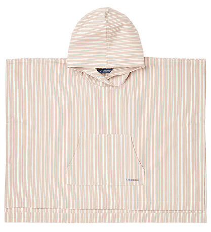 Liewood Handklæða ponsjó - Kaiden - Sorbet Rose/Creme De La Crem