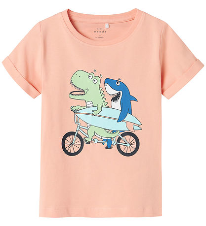 Name It Stuttermabolur - NmmVux - Peach Pearl/Hjól