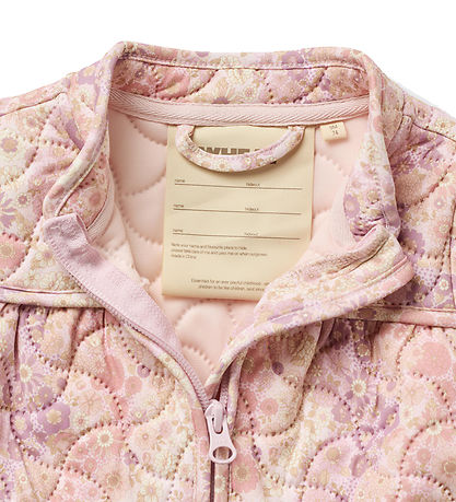 Wheat Thermo Jacket - Thilde - Lilac Flower Rainbow