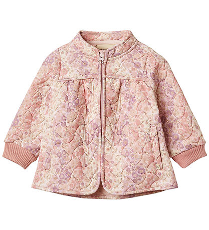 Wheat Thermo Jacket - Thilde - Lilac Flower Rainbow