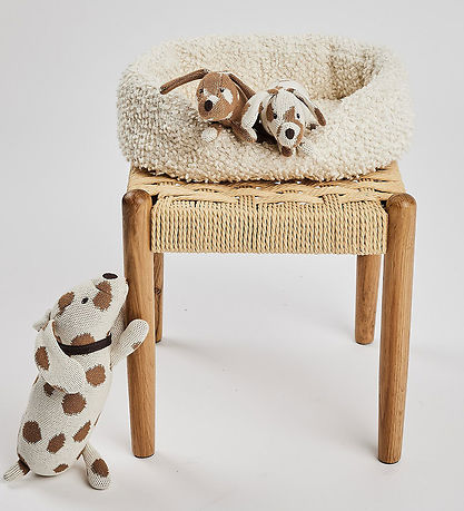 Smallstuff Soft Toys With Dog Basket - Nature