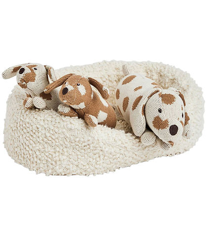 Smallstuff Soft Toys With Dog Basket - Nature