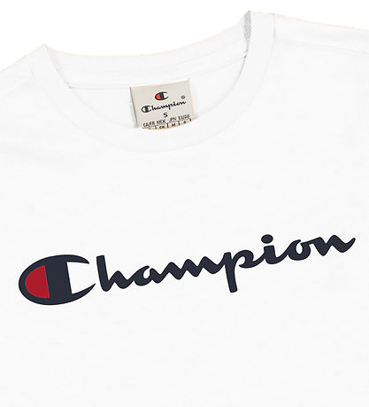 Champion Stuttermabolur - Hvítur M. Lógó