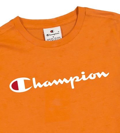 Champion Stuttermabolur - Appelsína M. Prentað