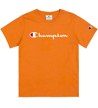 Champion Stuttermabolur - Appelsína M. Prentað