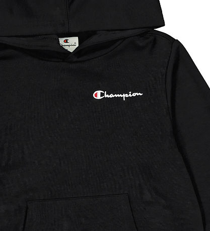 Champion Hoodie - Black w. Logo