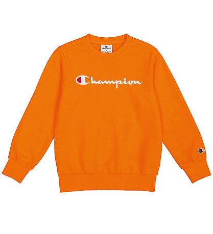 Champion Peysa - Crewneck - Appelsína M. Lógó