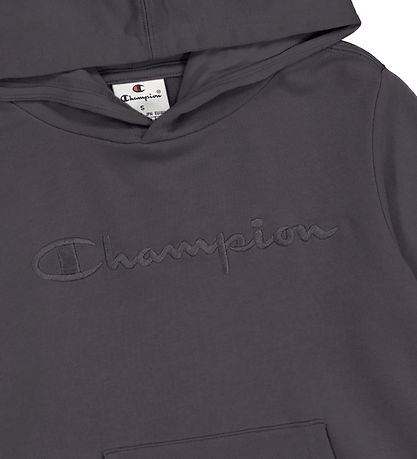 Champion Kapuzenpullover - Dunkelgraues m. Logo