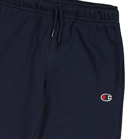 Champion Sweatpants - Elastic Cuff - Navy w. Logo