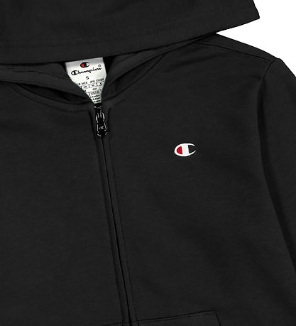 Champion Cardigan - Full zip - Svart M. Lógó