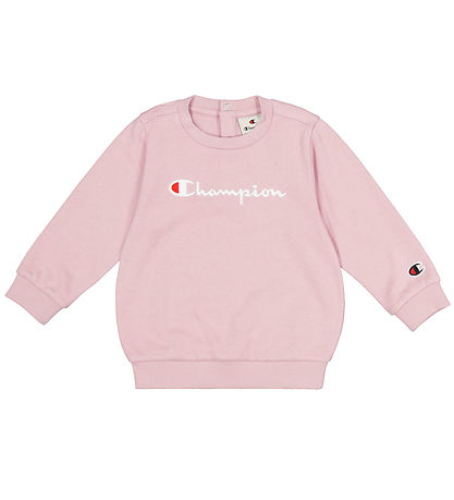 Champion Jogging galli - Crewneck - Dökkblátt/Bleikt M. Lógó