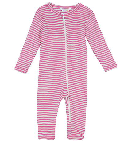 Joha Jumpsuit - Rib - Wool/Silk - Off White/Pink